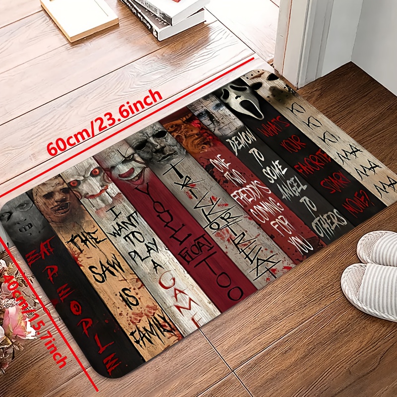 Soft Oil proof Kitchen Rug Halloween Ghost Waterproof Non - Temu