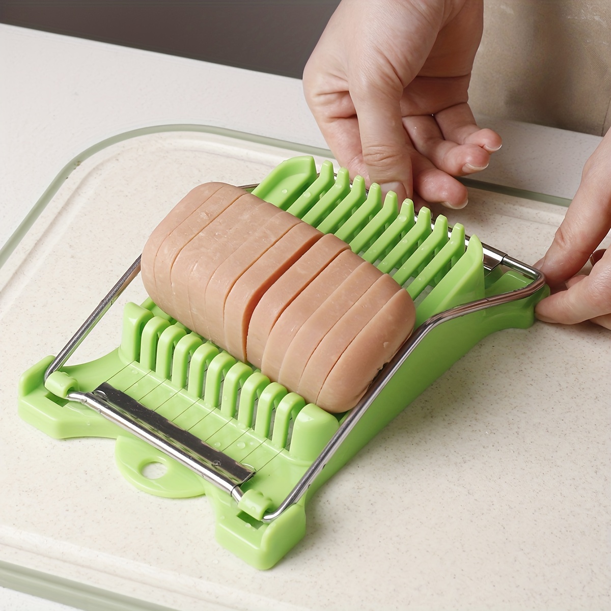 Banana Fruit Manual Slicer Ham Cutter Kitchen Gadgets Luncheon