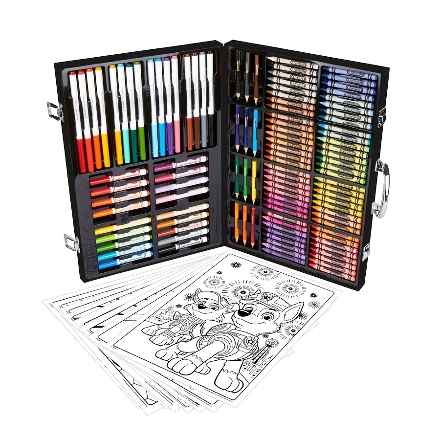 Inspiration Art Case Crayons Super Tips Markers Colored Pencils Set Gifts  For Kids (04-1184) - Temu United Arab Emirates