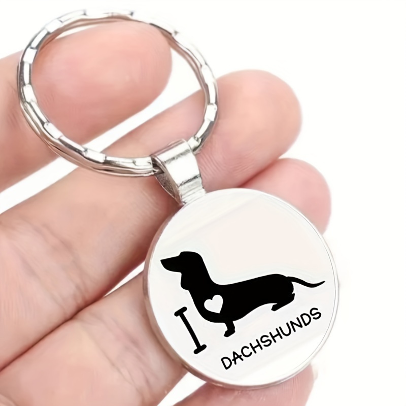 Black Dog Love Dachshund Bone Keychain Dog House Time Gem Keychain Handmade  Pet Dog Time Gem Key Ring Necklace - Jewelry & Accessories - Temu