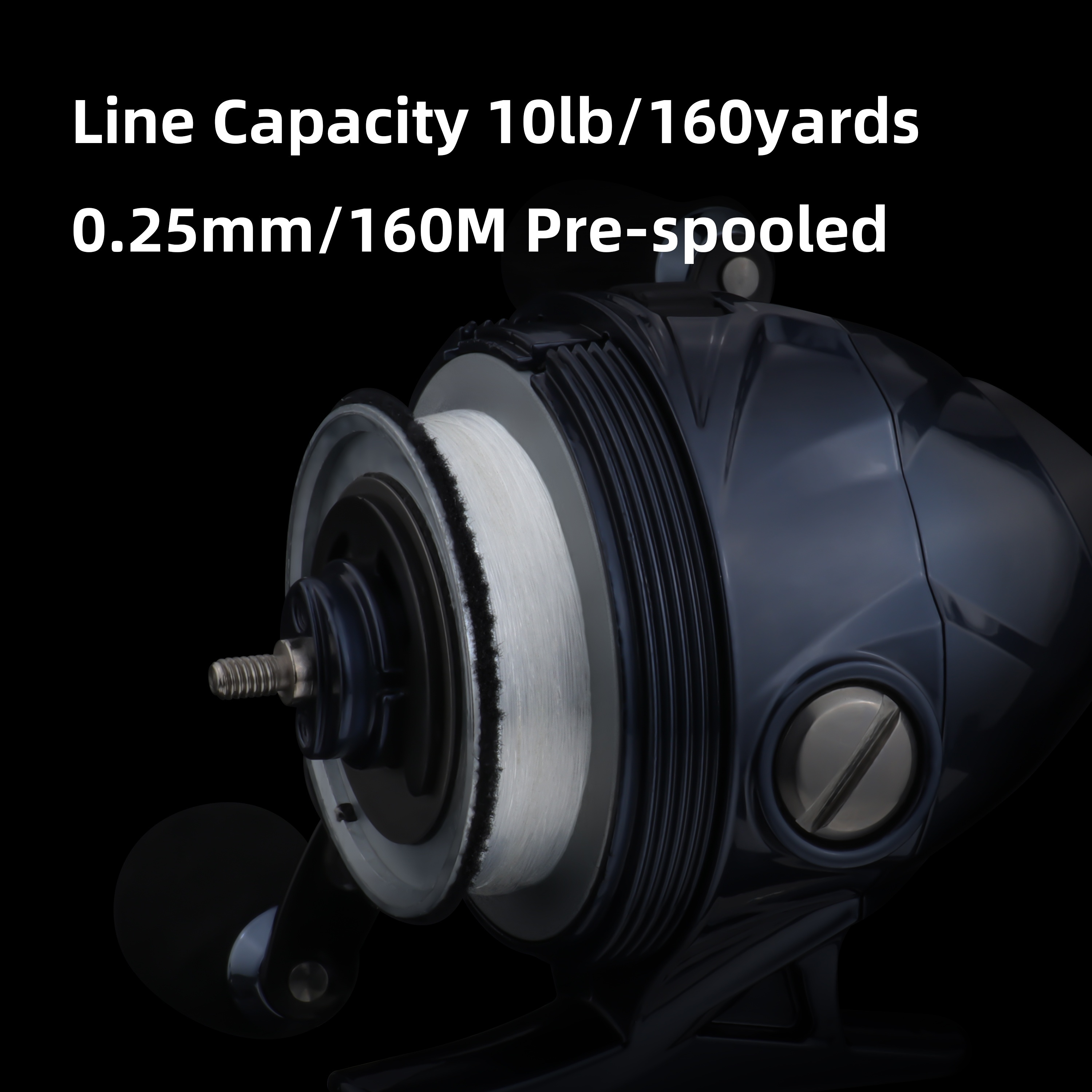 RUNCL Spincast - Carrete de pesca, diseño de fundición de botón, relación  de engranaje 4.0:1 de alta velocidad, rodamientos de bolas 5+1/7+1,  arrastre