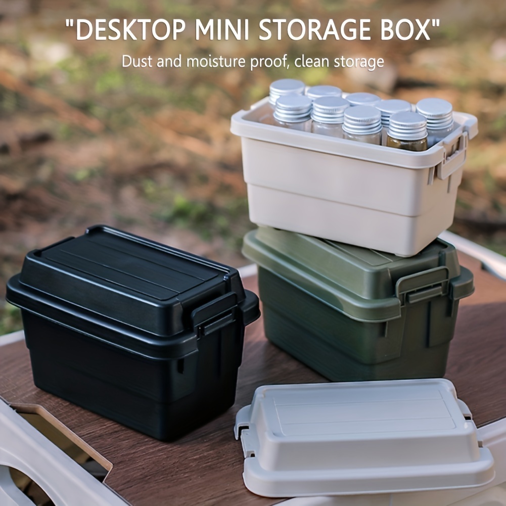 Outdoor Camping Mini Plastic Storage Box Desktop Seasoning Bottle