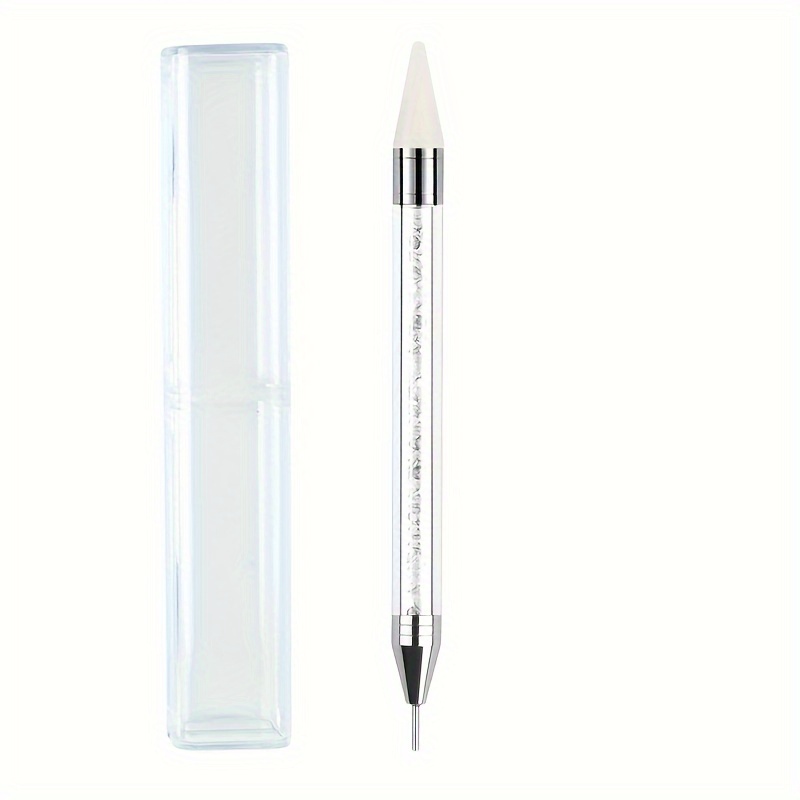 Double Head Rhinestone Picker Pen, Nail Art Wax Pen For Rhinestones Pick  Up, Dotting Tool For Nail Art Decoration Pen - Temu