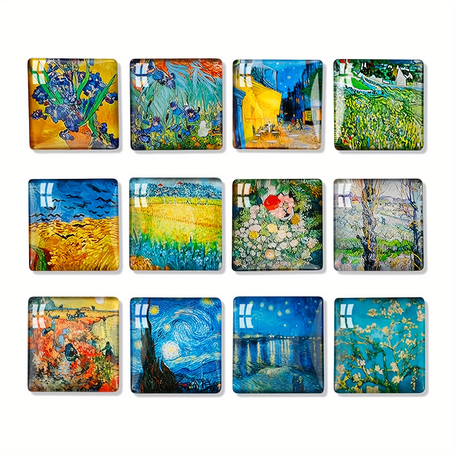 Van Gogh Refrigerator Magnets Cartoon Magnetic Stickers - Temu