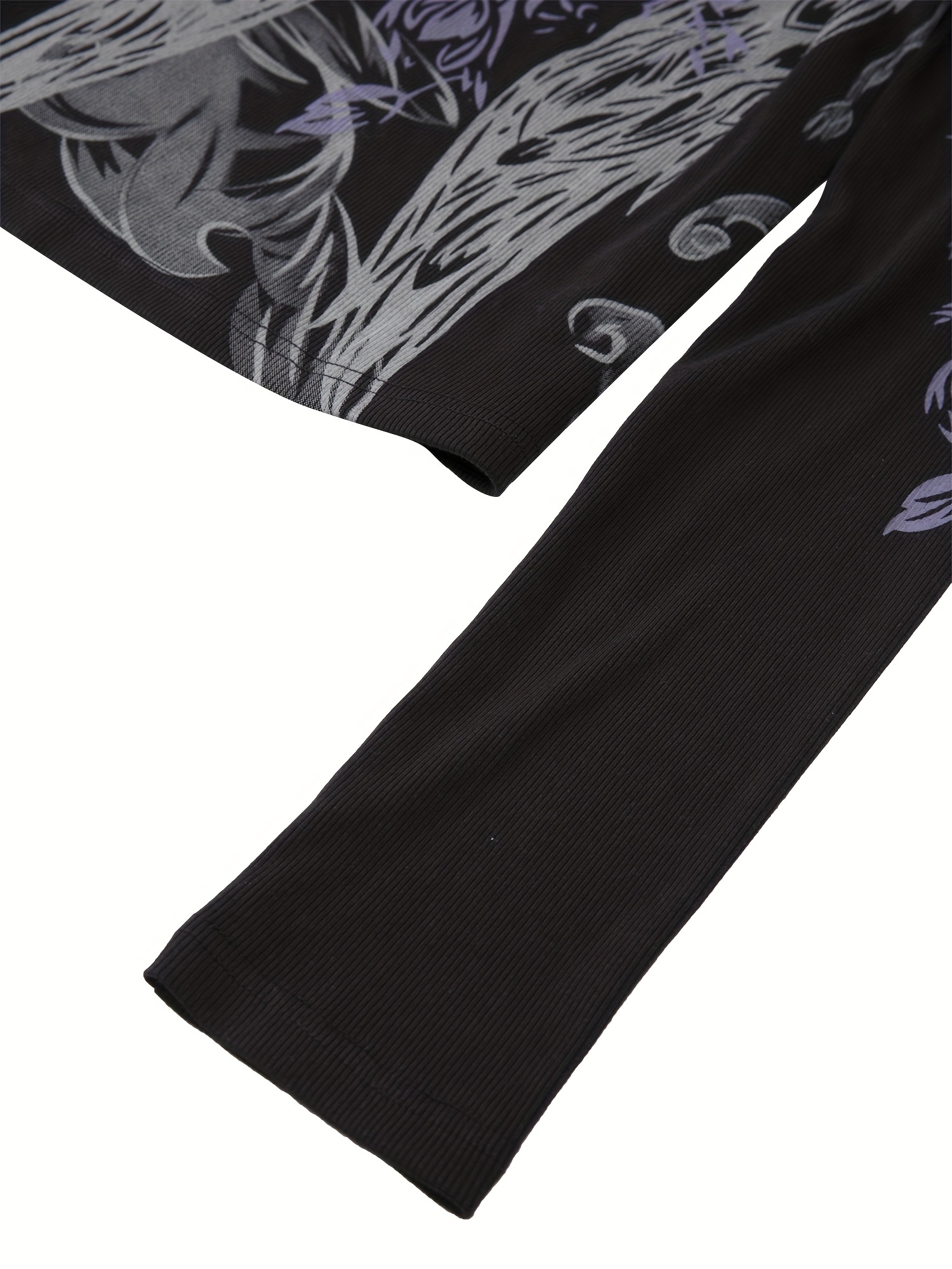 Feather Print V Neck T shirt Y2k Long Sleeve Top Spring Fall - Temu