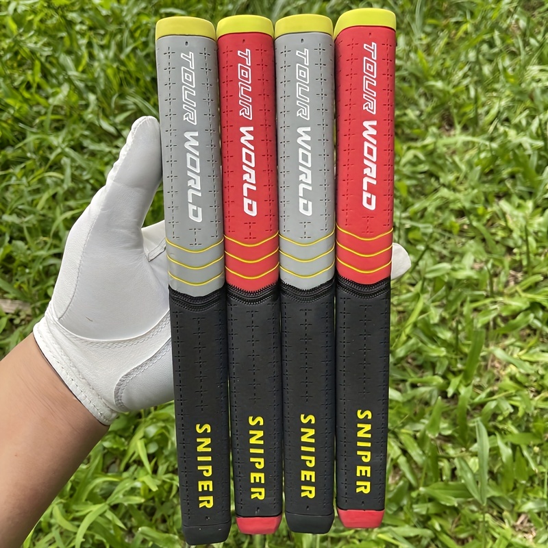 improve your golf game with 2023 new rubber putter golf grips comfortable and durable red grey grips for enhanced performance