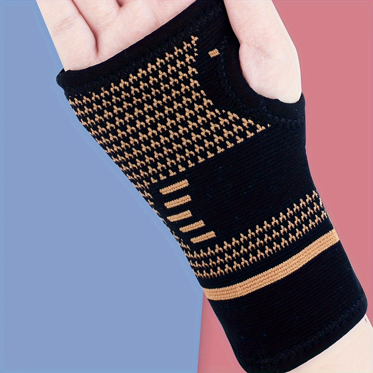 Copper Wrist Compression Sleeve Compression Wrist Brace - Temu