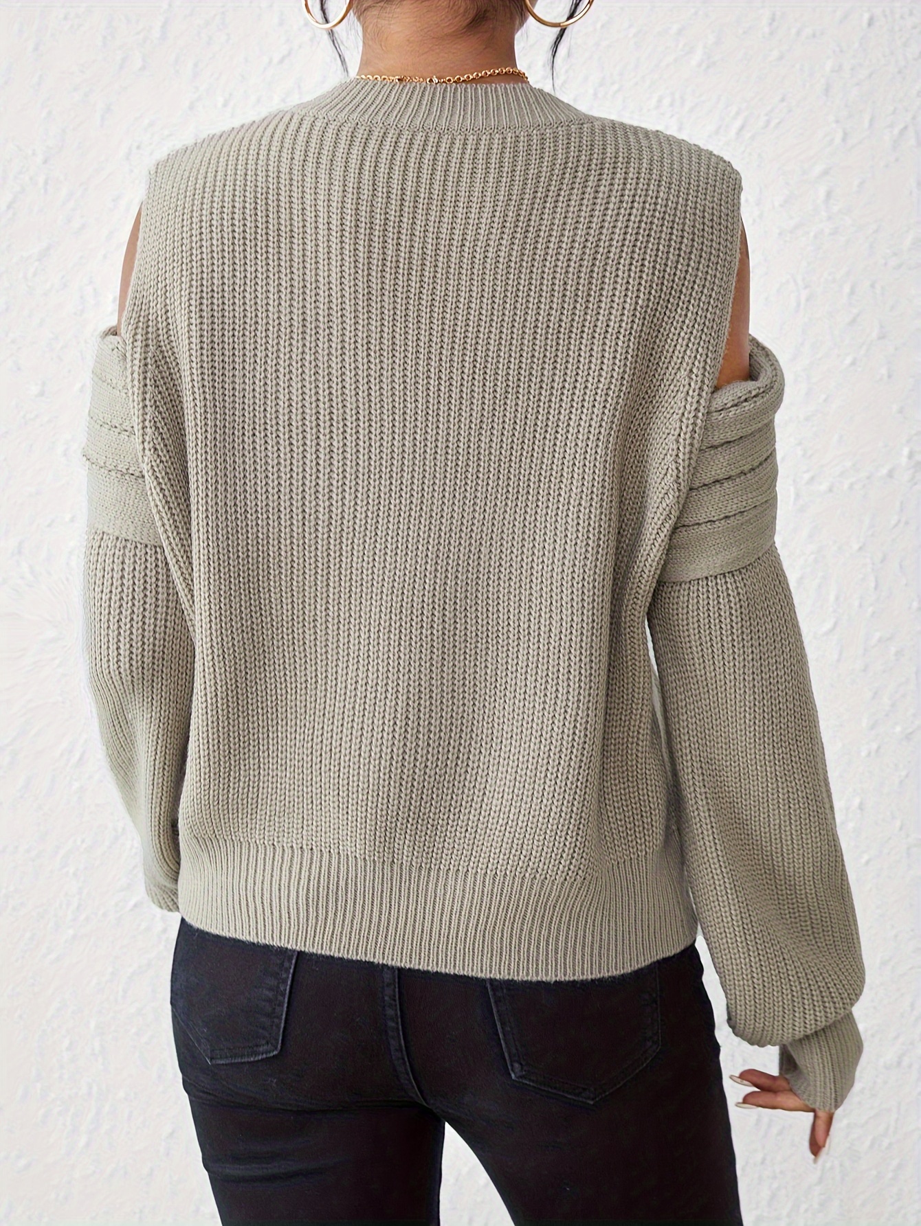 Hollister cold best sale shoulder sweater