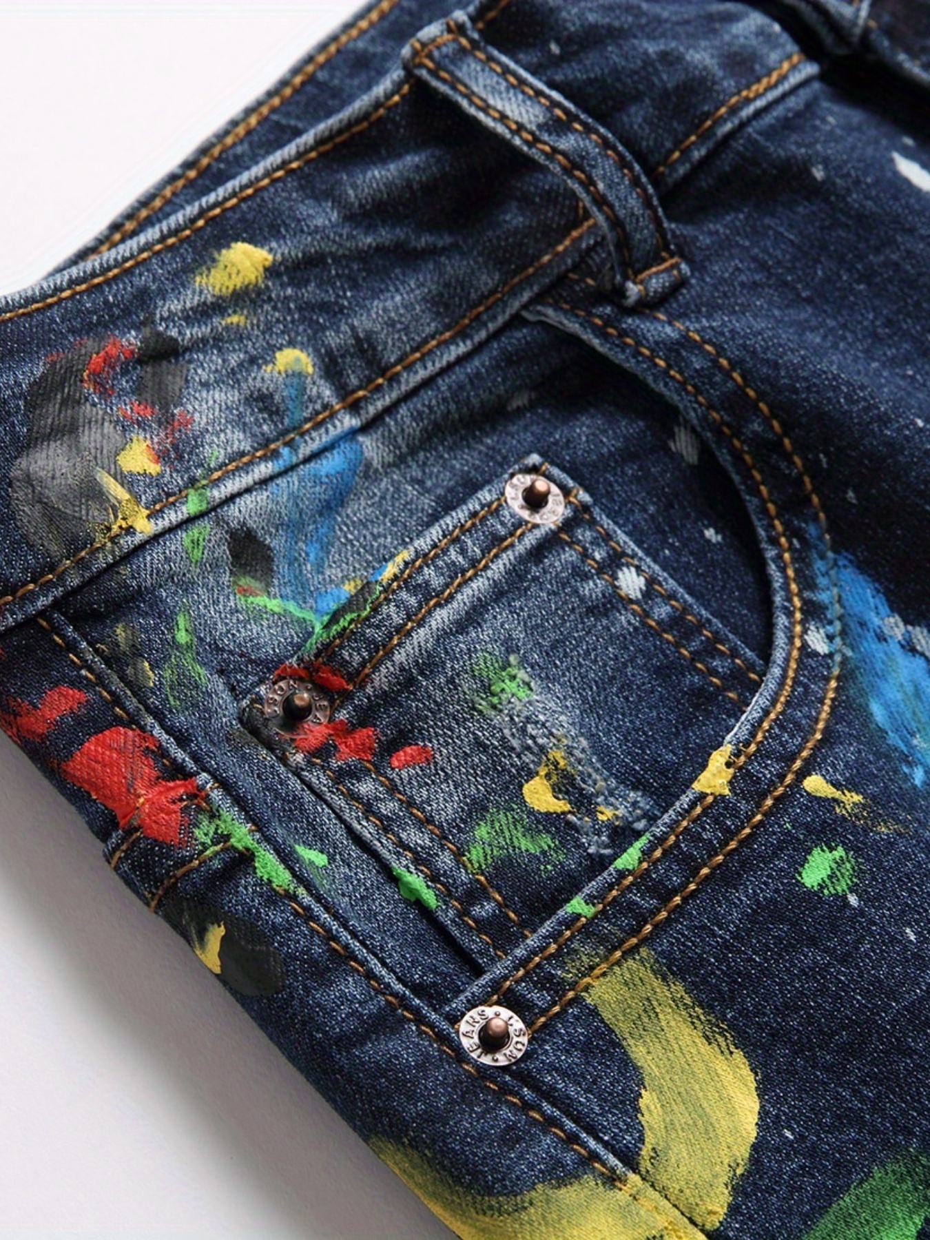 Boys paint splatter on sale jeans