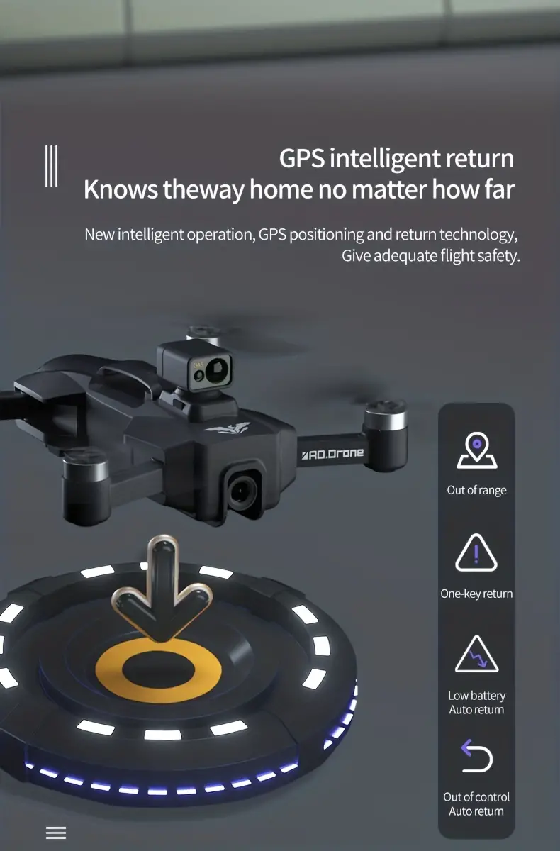 x23 hd dual camera gps high precision positioning drone with dual batteries 5g brushless motor gps glonass dual mode air pressure optical flow gps triple positioning four sided obstacle avoidance details 6