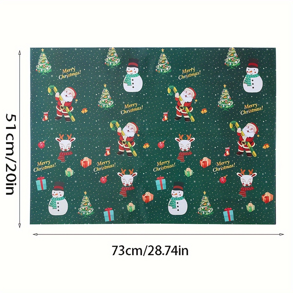 10pcs, Christmas Gift Wrapping Paper Thickened Christmas Kraft Wrapping  Paper Christmas Tree Elk Gift Box Wrapping Paper, Wrapping Paper, Tissue