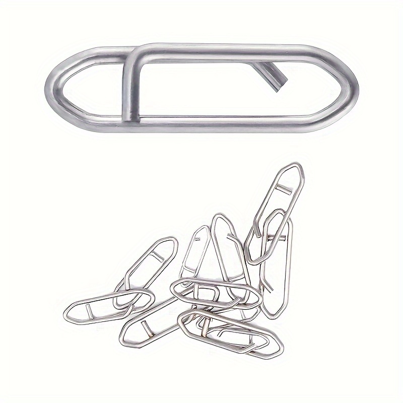 200pcs Fishing Clips, Stainless Steel Clip, Quick Change And Fast Link,  Fishing Snap Connector, Fishing Tackle For Freshwater Saltwater