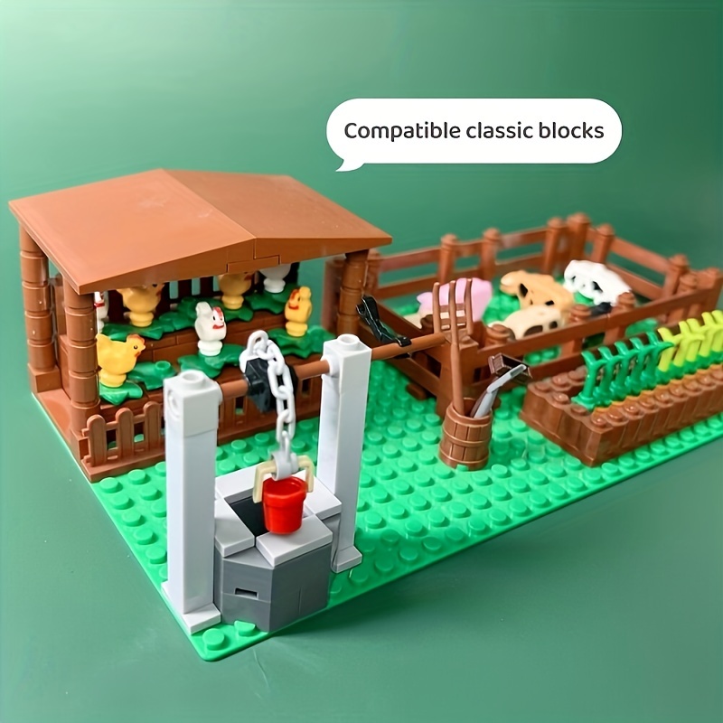 MOC Farm Animals Building Blocks City Set