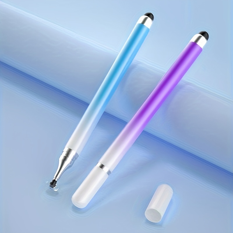 2-pack Dual-end Gradient Color Stylus For Phones Tablets Universal Touch Screen Capacitive Pen Painting Writing Gift Random