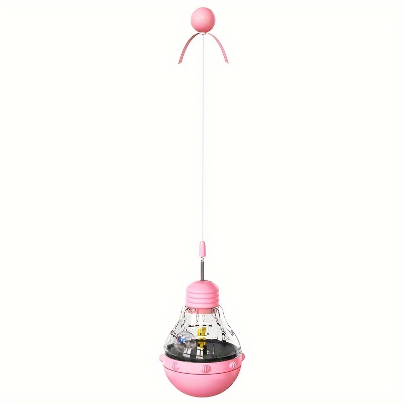 1pc Pink Pet Wobbler Toy For Dog And Cat Food Dispensing