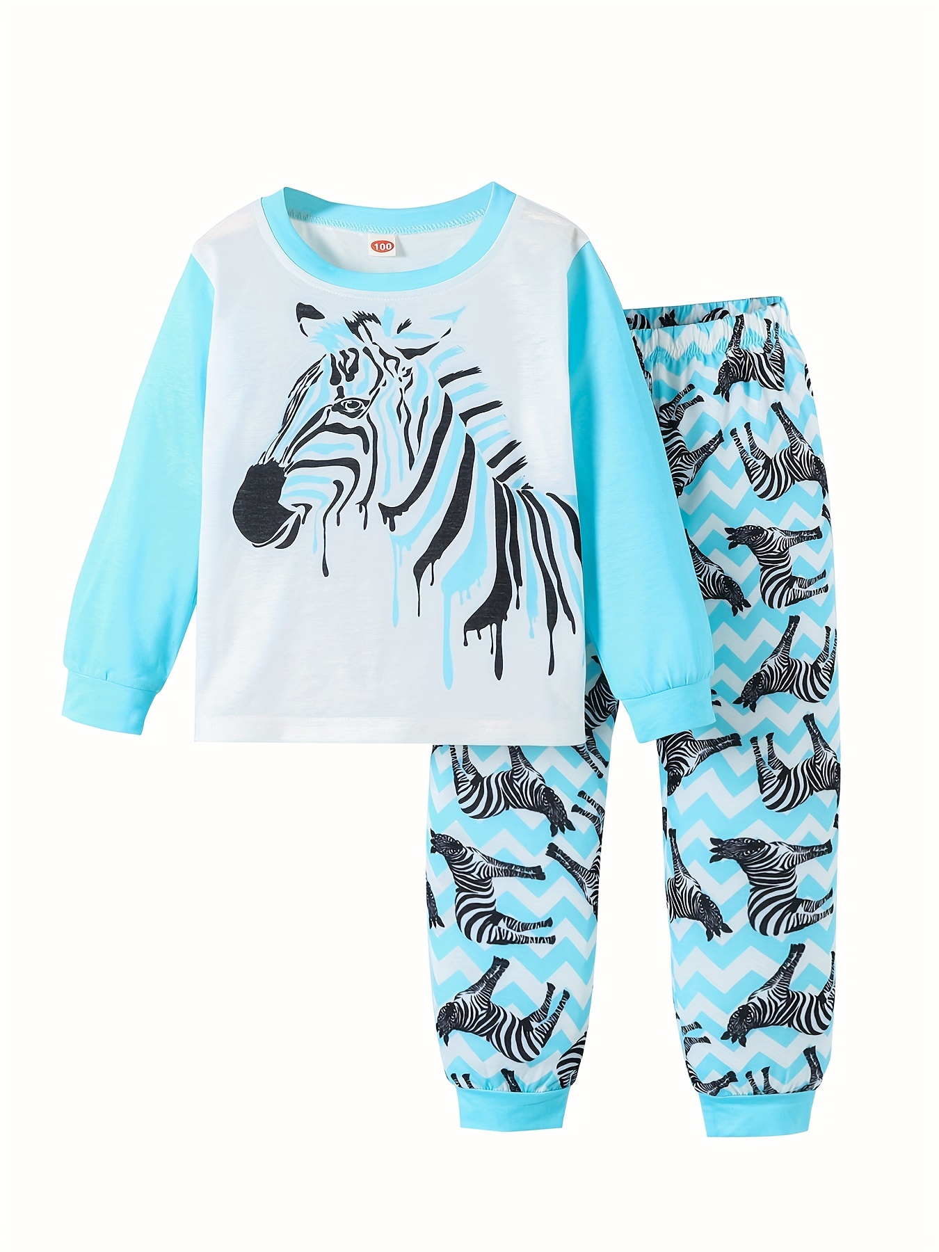 Youth Zebra Pant, New Blue/Red