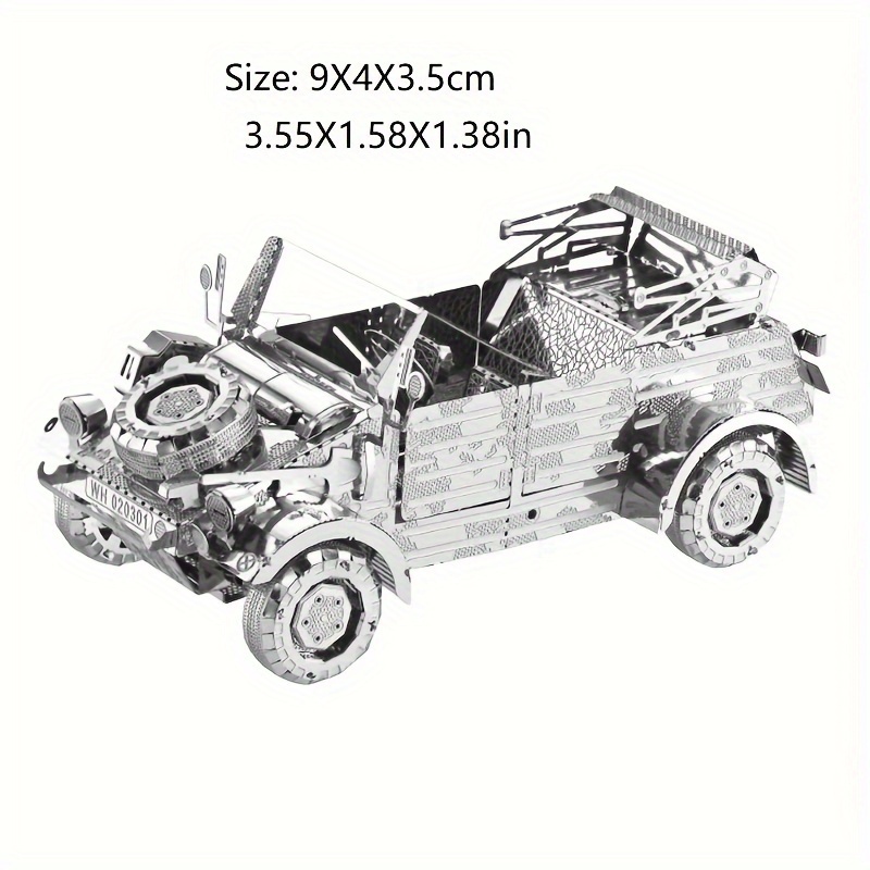 Stainless Steel Metal Glue free 3d Diy Puzzle: Vw82 Bucket - Temu