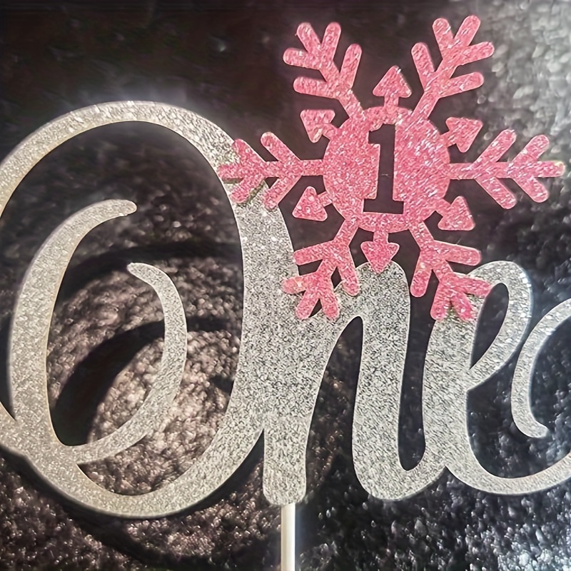 Snowflake One Cake Topper Silver One Cake Topper Winter Onederland Cake  Topper Silver Snowflake Decorations Snowflake Cake Decorations Snowflake  Birt - Imported Products from USA - iBhejo