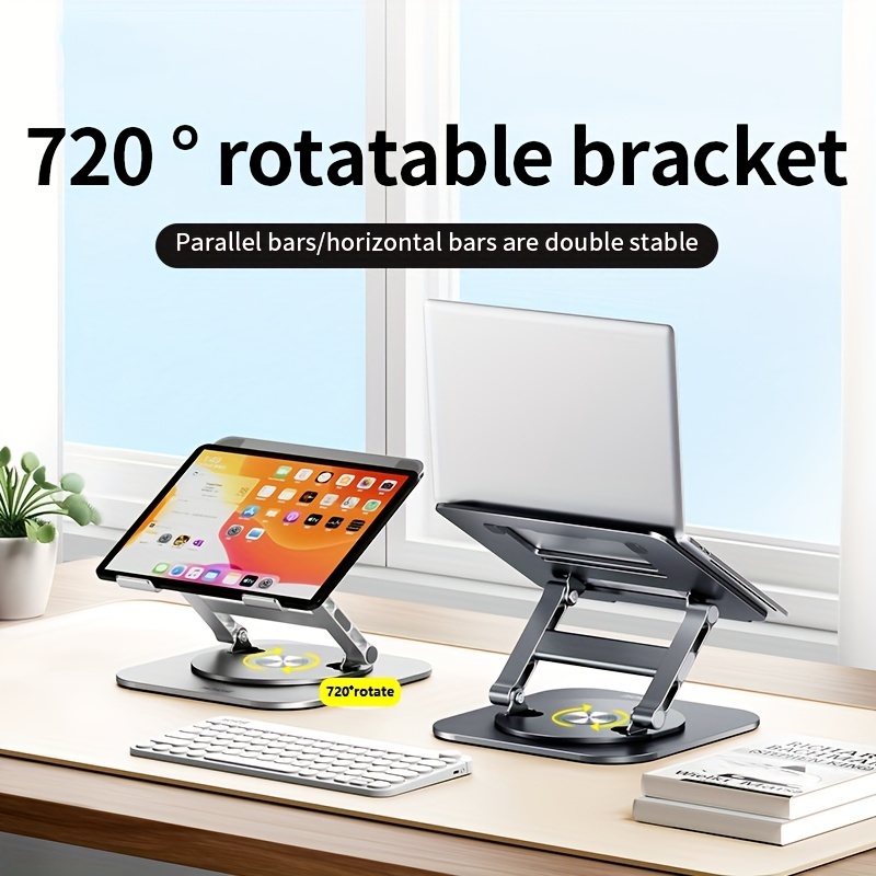 360 degree Rotatable Laptop Stand Dual axis Rotating Folding - Temu