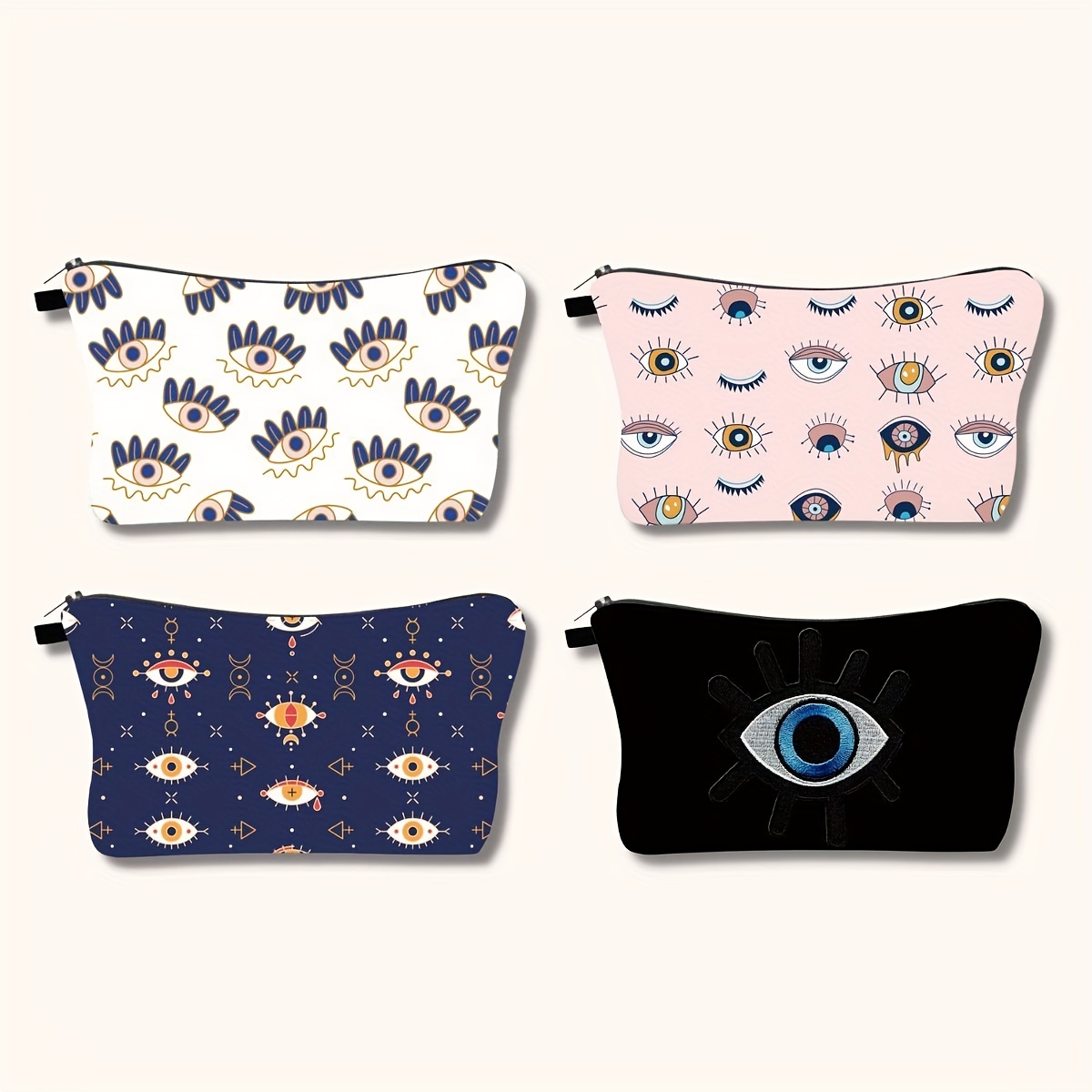 Devil's Eye Makeup Bag for Women Travel Cosmetic Purse Small Pouch