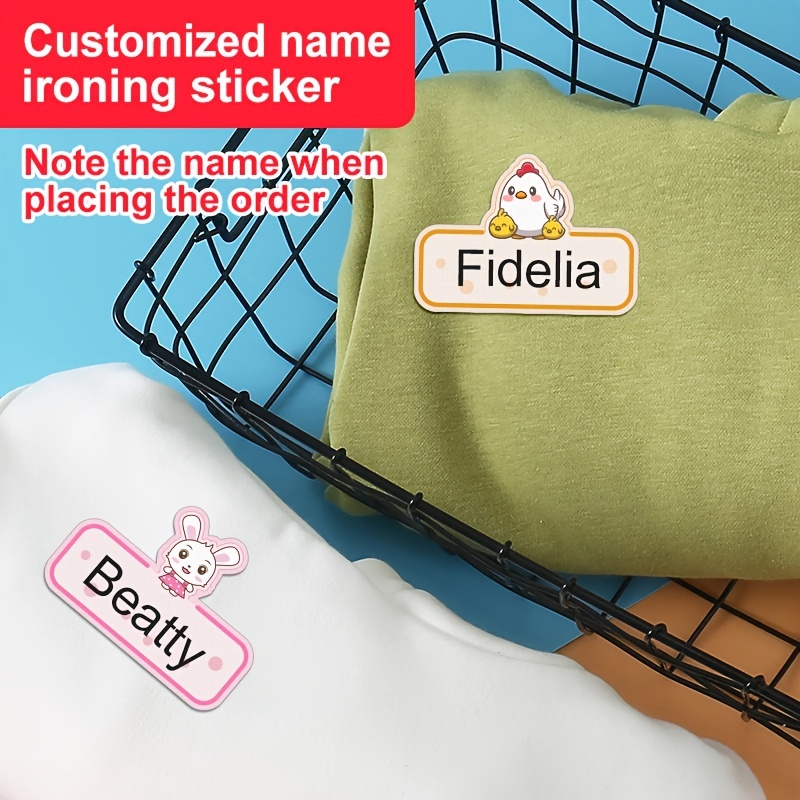 Personalized Iron on Fabric Labels For Clothes Dress Hat - Temu