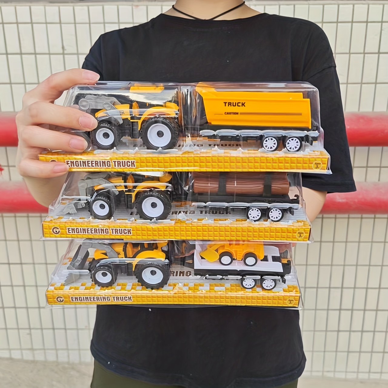 1: 43 Nouveau pull back alliage super camion jouet voiture simulation  transporteur modèle voiture amusant jouet pour enfants vêtements pour  enfants