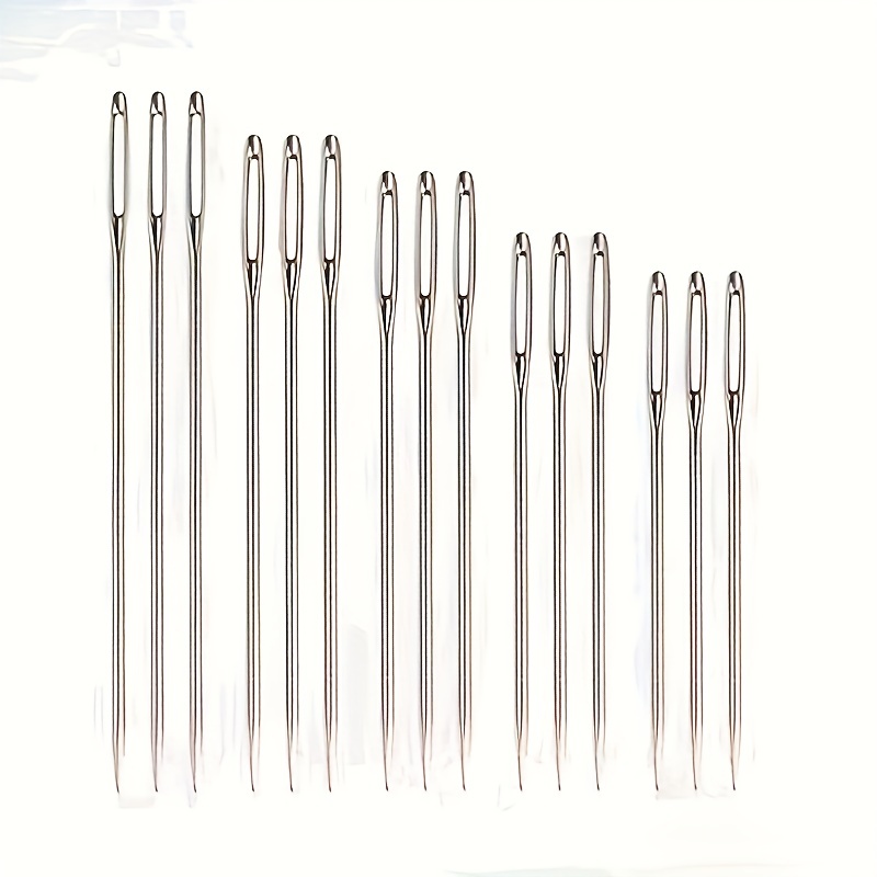 5~50 Pcs Stainless Steel Large Eye Needles Embroidery Tool Household Sewing  Tool