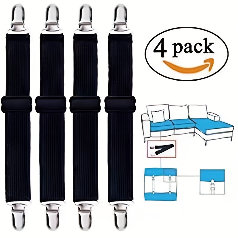 4pcs Elastic Bed Sheet Grippers Non-slip Mattress Cover Holders