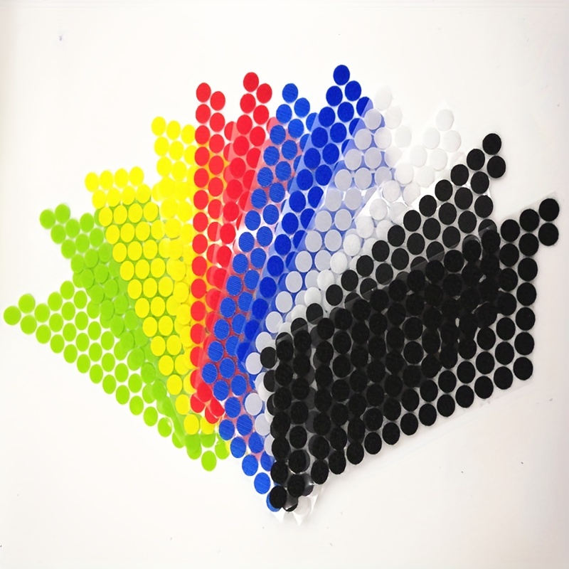 600Pcs Hook and Loop Dots, 20mm Sticky Back Coins Self Adhesive Dots Double  Sided Strong Sticky Hook and Loop Fastening Tapes Waterproof DIY Movable