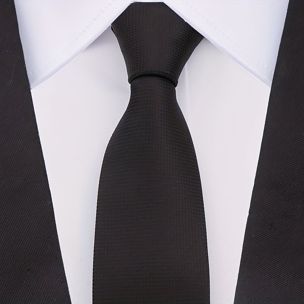 Solid Color Formal Necktie For Men - Party Tie