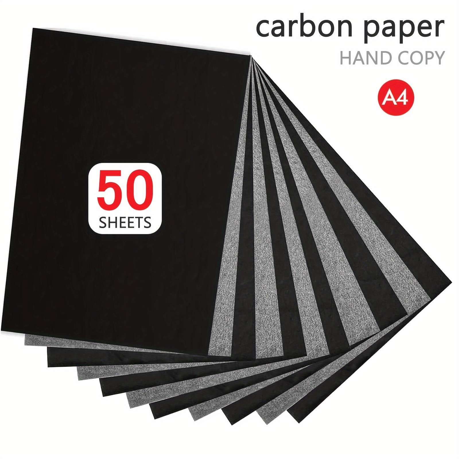 Papier de Transfert Carbone Blanc, 100 Pcs 11,7 x 8,3 Pouces Calque Papier  de