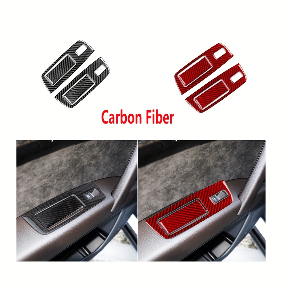 For Audi A4 B8 Carbon Fiber Interior Accessories Set Kit Cover Trim  2008-2015