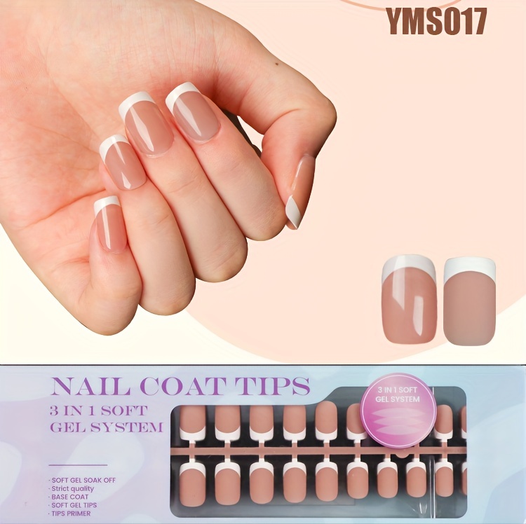 Gel X Nails - 2 in 1 Nail Glue and Base Coat with Clear and