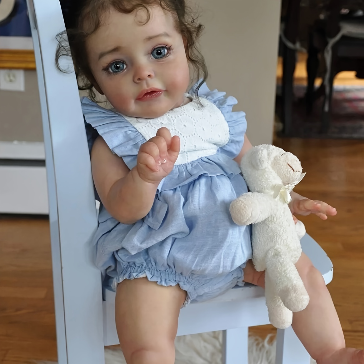 12.6inch Whole Body Soft Solid Silicone Bebe Reborn Girl With Genesis Oil  Painted Handmade Can Bath And Shower Lifelike Realistic Newborn Baby Girl Fo