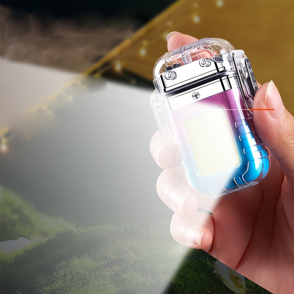 Transparent Waterproof Electric Lighter Windproof Outdoor Cool