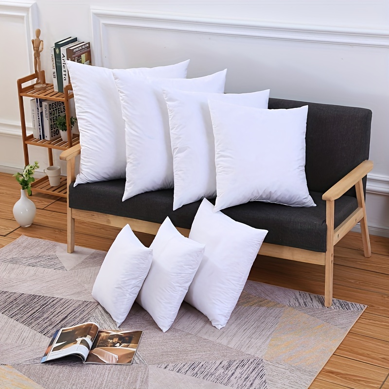 Goose Feather Throw Pillow Insert White Bed And Couch - Temu