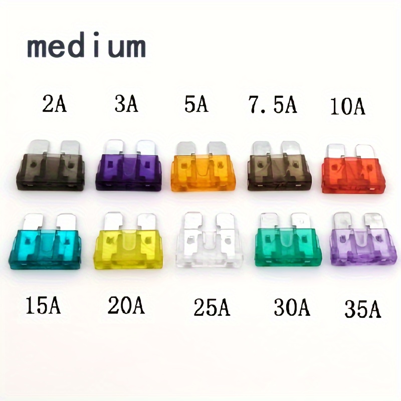 TRU COMPONENTS TC-10334036 Mini fusible plat 3 A, 5 A, 7.5 A, 10 A, 15 A,  20 A, 25 A, 30 A violet, orange, gris, rouge, - Conrad Electronic France