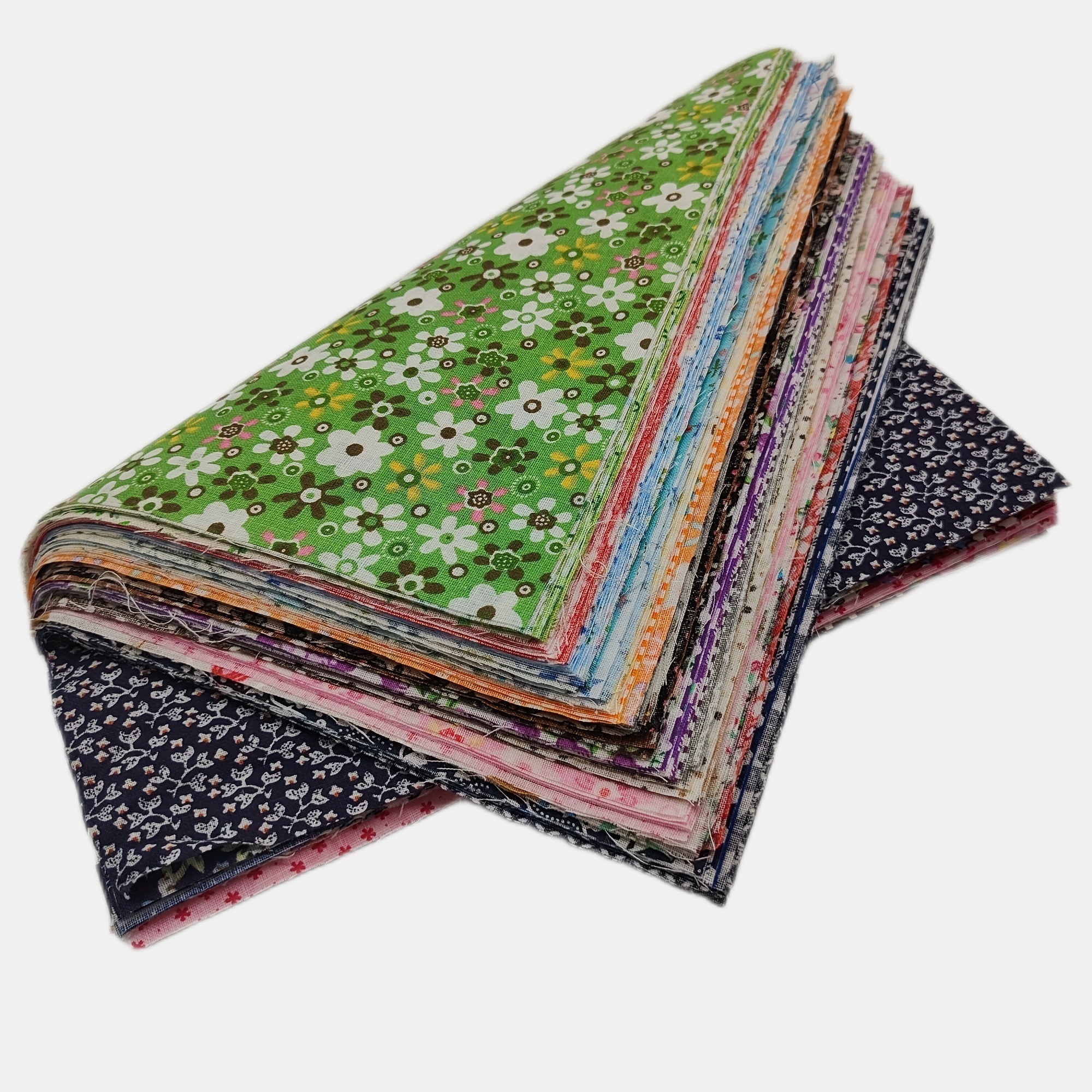  liuqingwind 50 piezas de tela de algodón DIY hecho a mano  patchwork acolchado artesanía álbum de recortes tela de costura tejido para  patchwork, acolchar cuadrados paquetes verdes : Arte y Manualidades