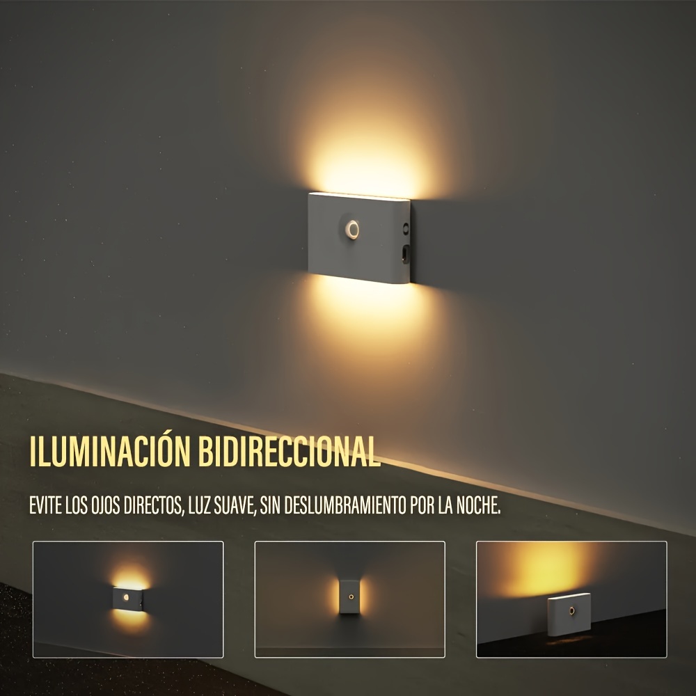 ERY Luz LED para Armario, Batería Recargable De 800 Mah, Luz para