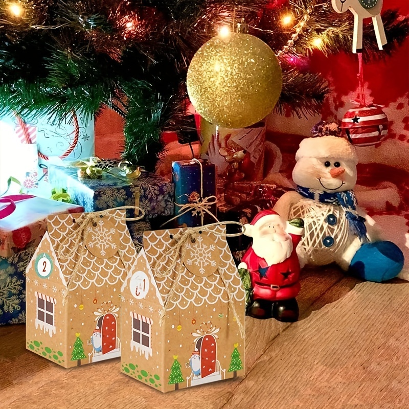 Christmas Gingerbread House Candy Box Christmas House Gift - Temu