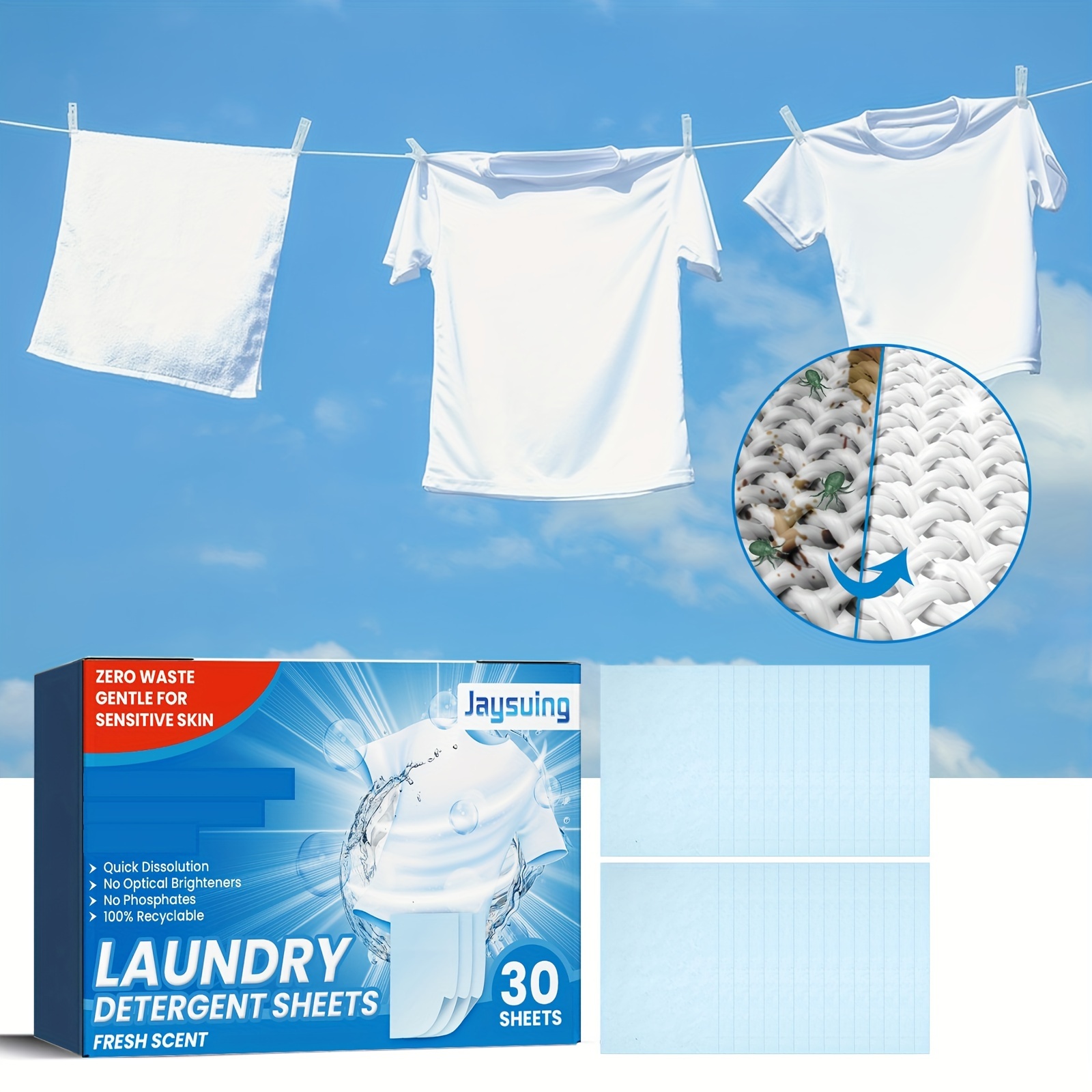 Laundry Bubble Paper Power Laundry Detergent Paper For - Temu