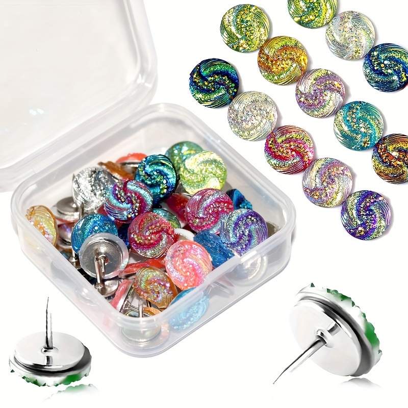 Push Pins Shiny Artificial Diamond Push Pins Glitter - Temu