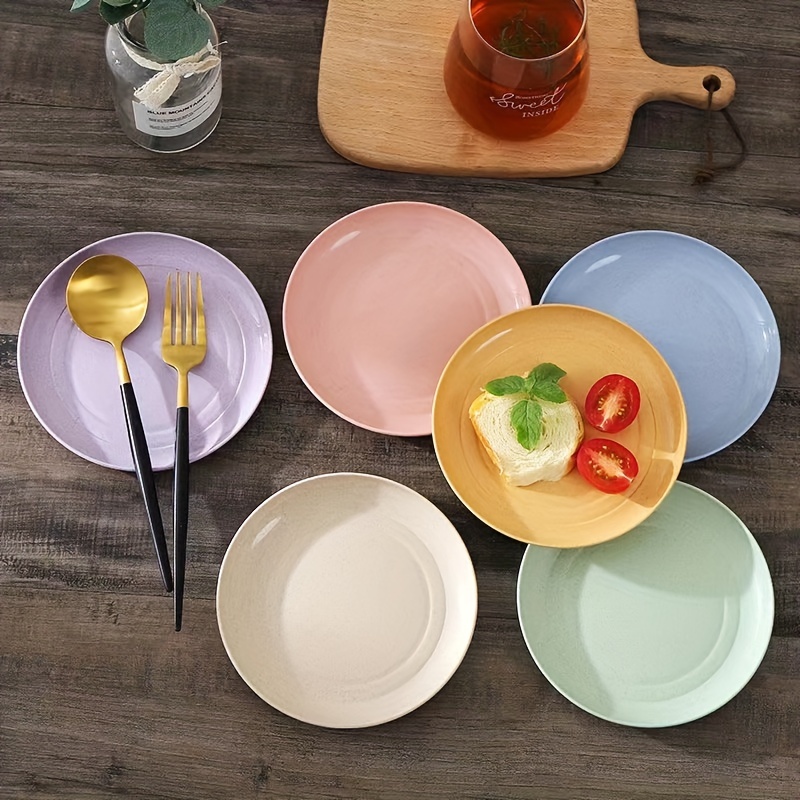 Wheat Straw Student Meal Plate Large Unbreakable Divided Plates For Kids  Adults, Dishwasher & Microwave Safe Plates - Temu