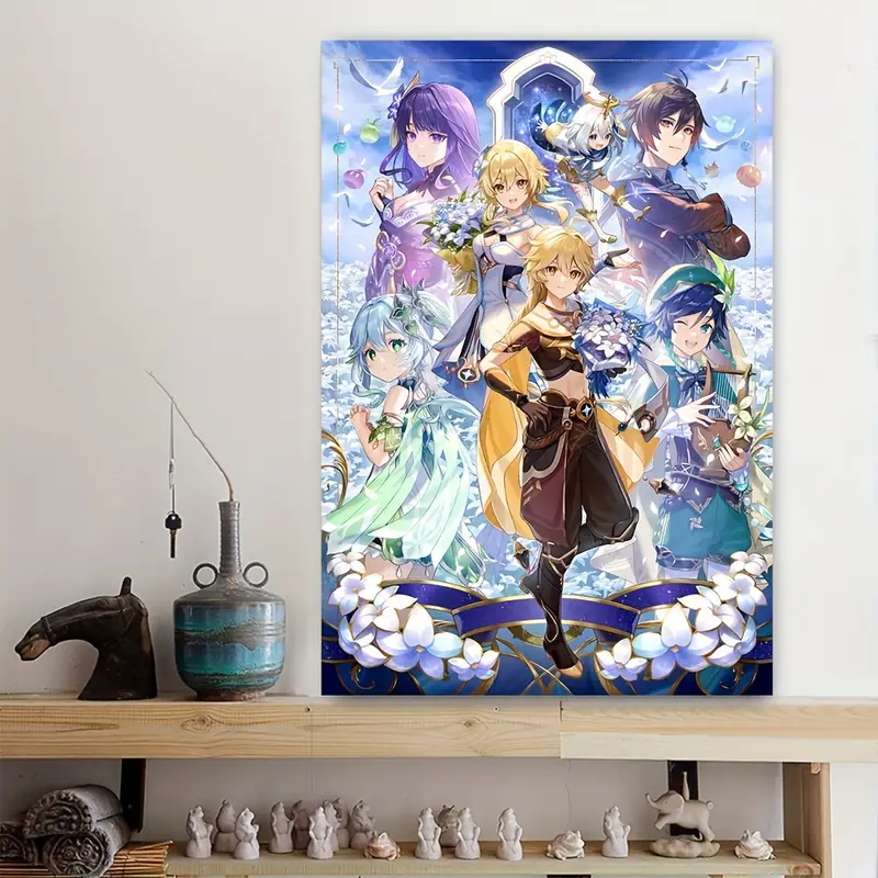 1pc Canvas Poster, Anime Art, Game Poster Anime, Manga Canvas Poster, Wall  Art Print, Ideal Gift For Bedroom, Decor Wall Art, Wall Decor, Fall Decor