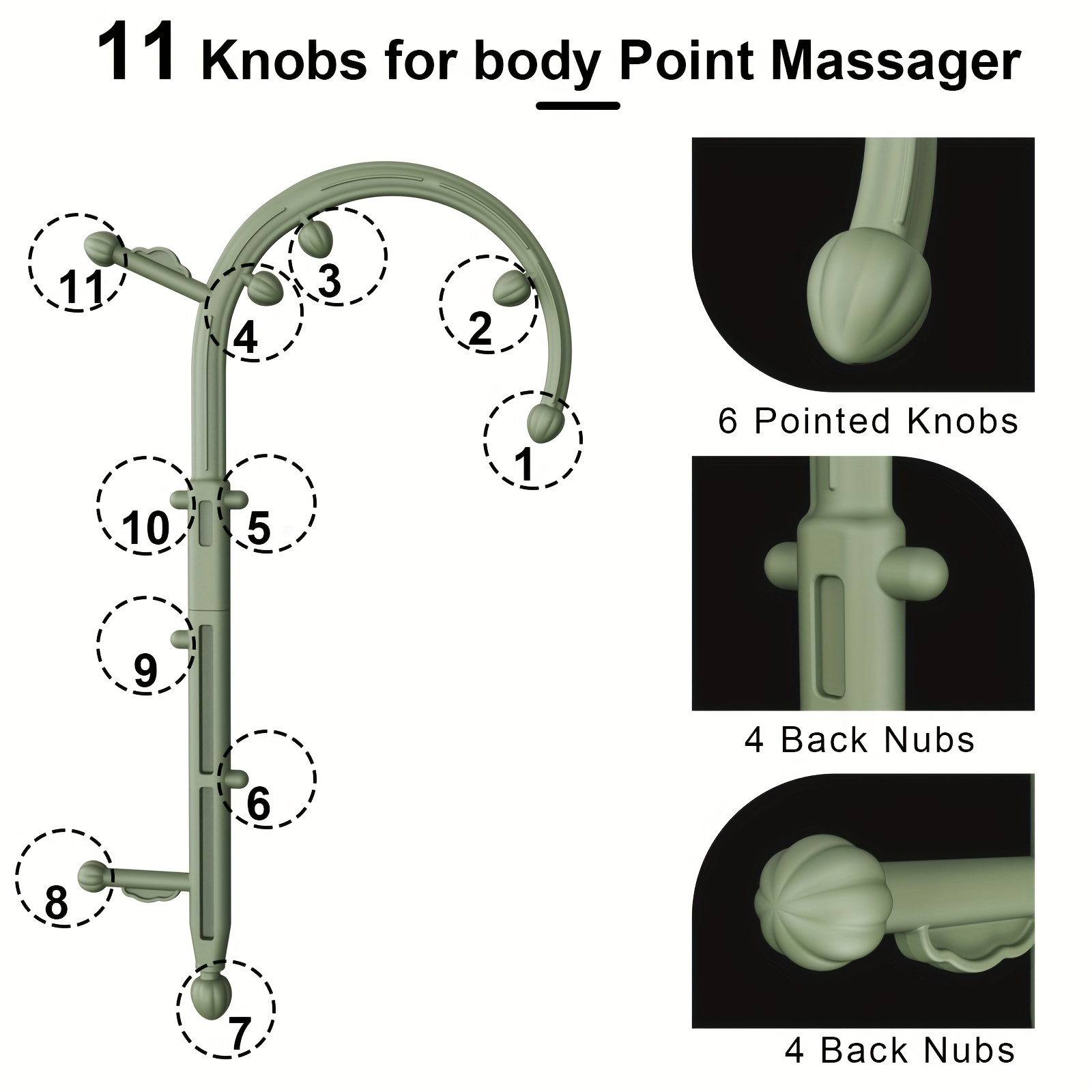 Manual Self Massage Tool Lower Back Massager Shoulder - Temu