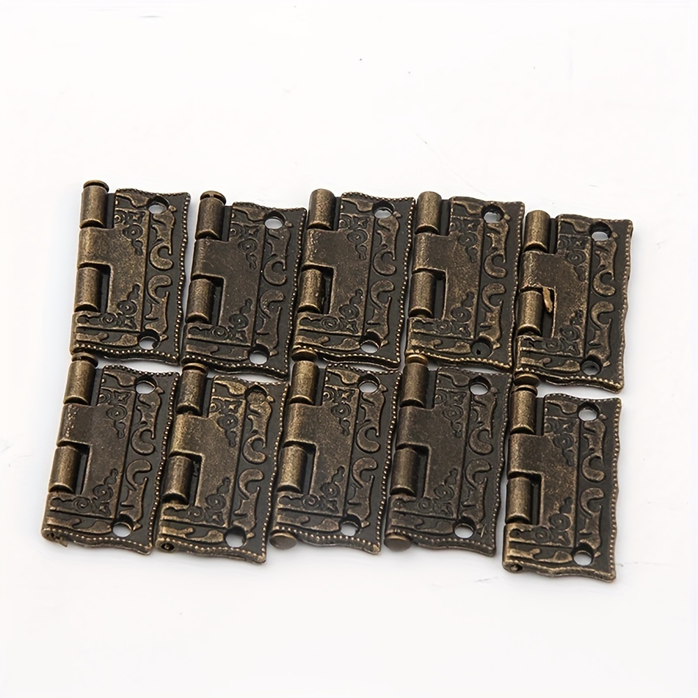 10pcs Bisagras Mini Bronce Antiguo Cajas Joyería Madera - Temu