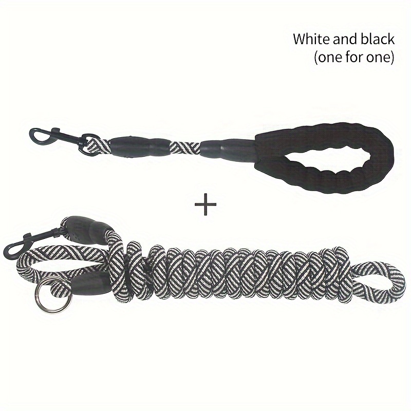 Corde de traction une corde de remorquage deux cordes de marche double tête  chaîne moyenne pour animal domestique corde de traction (couleur : E) (D) :  : Animalerie