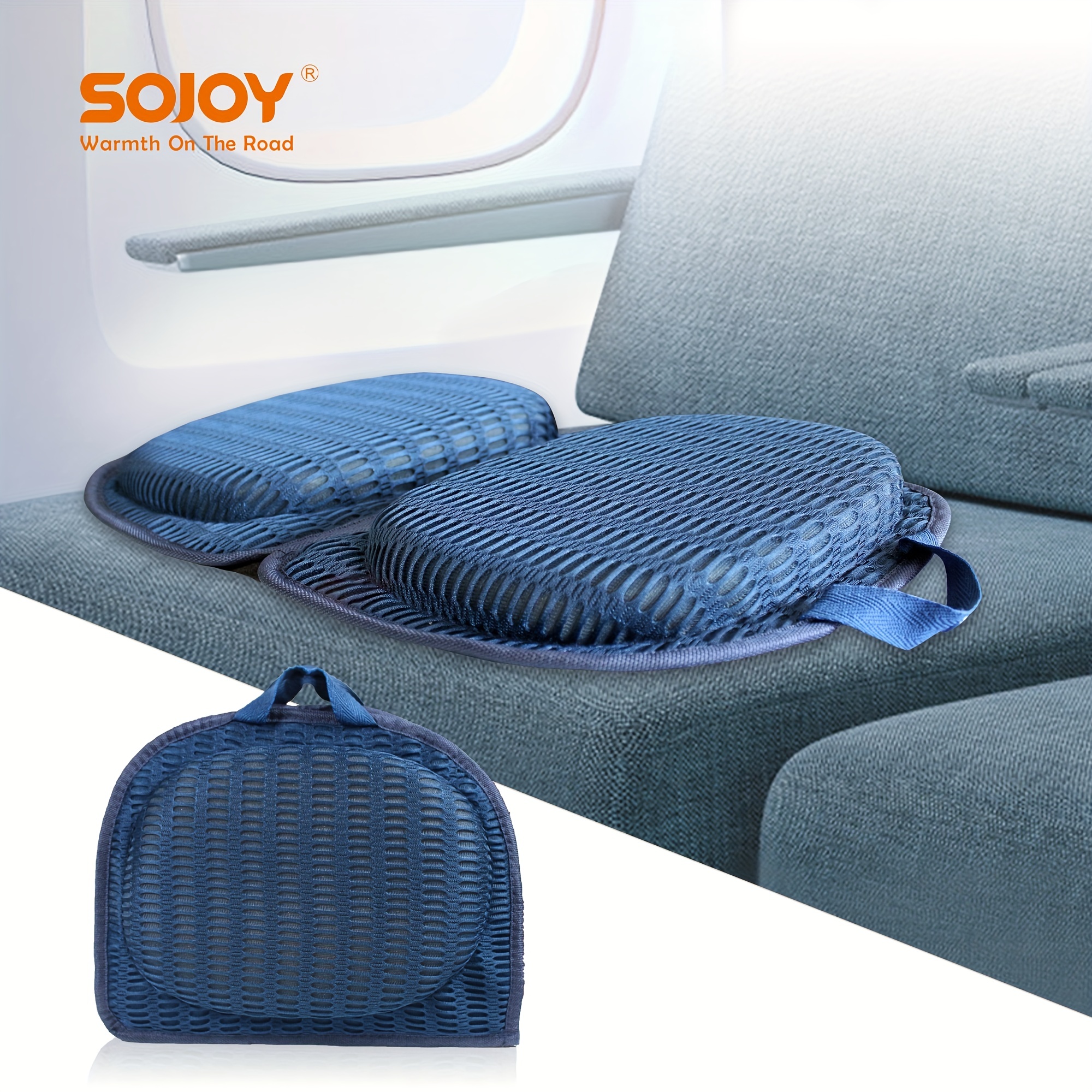 Smart Travel Comfort: 3 in 1 Foldable Memory Foam Seat - Temu
