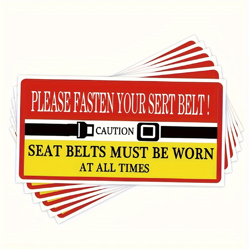 Seat Belt Sticker