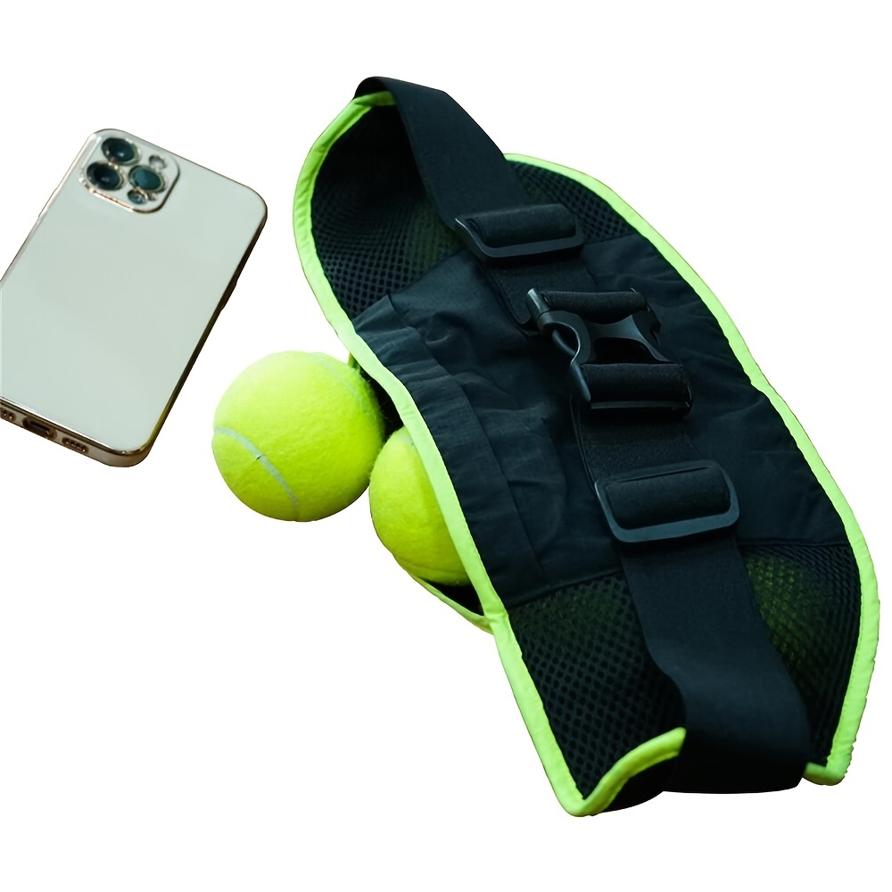 Outdoor-Sport-Tennis-Gürteltasche für Männer und Frauen, Tenniszubehör kann  bis zu 10 Tennisbälle aufnehmen
